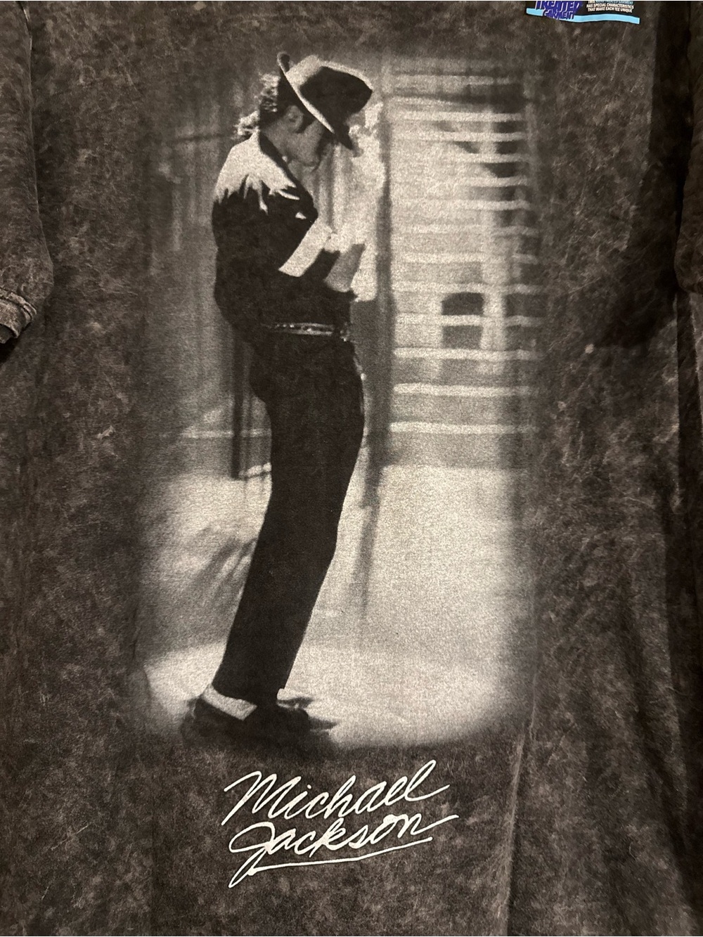 Michael Jackson (smooth, criminal scene, )stonewash Tee/Black/Grey Like NEW! XL - Picture 2 of 6